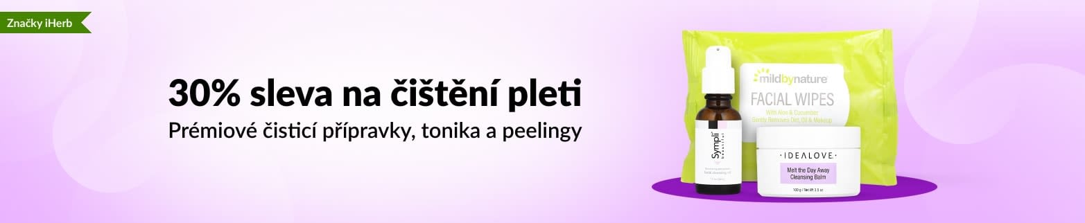 –30 % NA ČIŠTĚNÍ PLETI