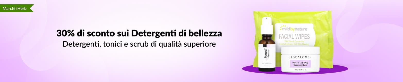 30% DI SCONTO SUI DETERGENTI PER LA BELLEZZA