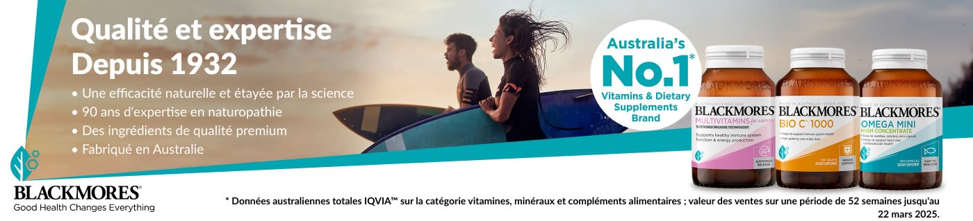 Achetez des compléments alimentaires Blackmores.