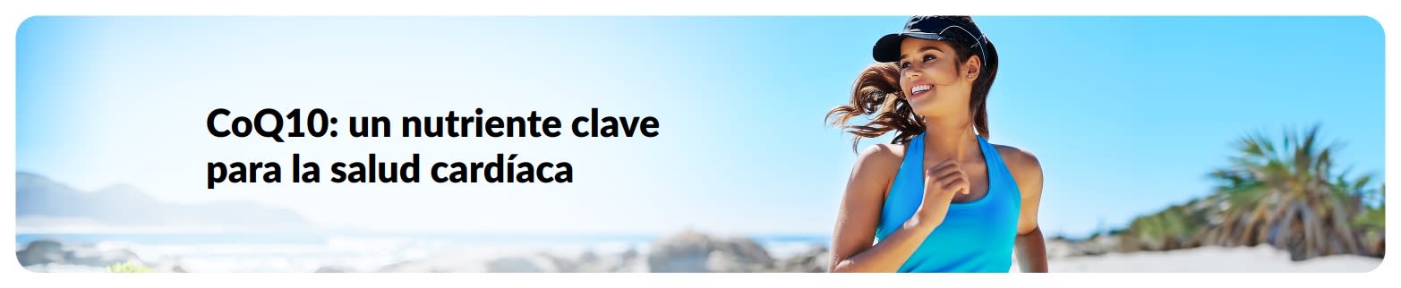Banner de un artículo sobre la CoQ10 y la salud cardíaca.
