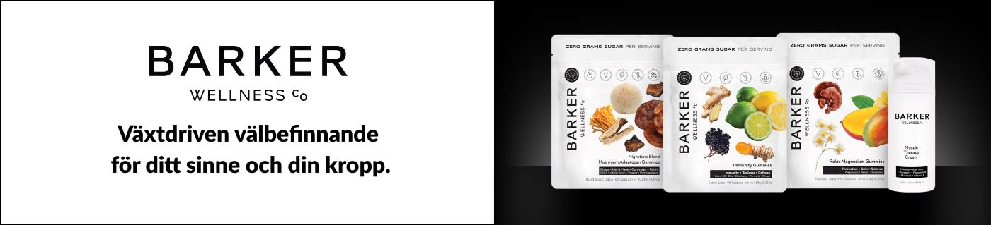 Handla produkter som adaptogen-godis från svamp, magnesiumgodis och mer från Barker Wellness.