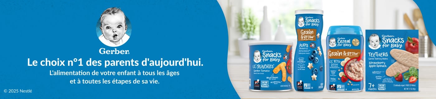 Le choix n°1 des parents d'aujourd'hui. L'alimentation de votre enfant à tous les âges et à toutes les étapes de sa vie.