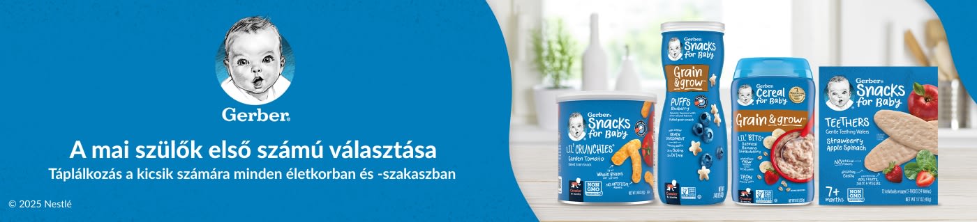 Gerber® A mai szülők első számú választása. Táplálkozás a kicsik számára minden életkorban és életszakaszban