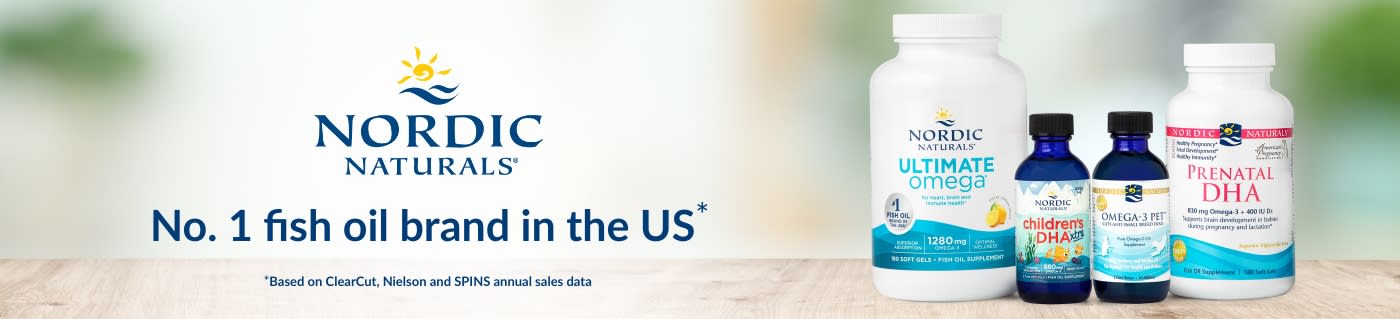 Nordic Naturals® ​No. 1 fish oil brand in the US*