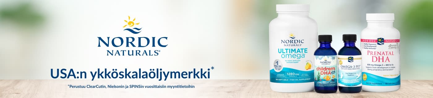 Nordic Naturals® Yhdysvaltojen johtava kalaöljymerkki*