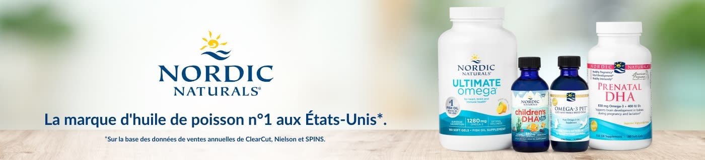 La marque d'huile de poisson n°1 aux États-Unis*.