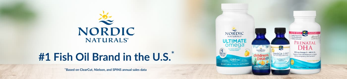Nordic Naturals® #1 Fish Oil Brand in the U.S.*