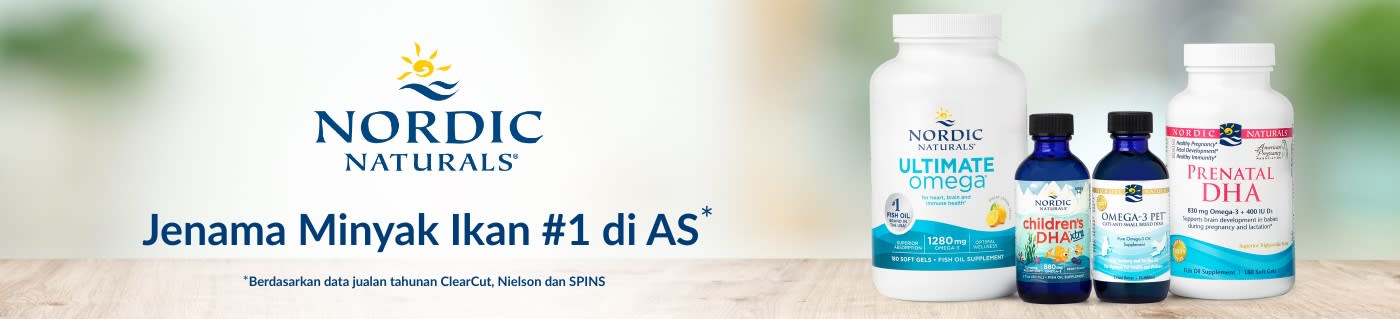 Nordic Naturals® Jenama Minyak Ikan #1 di AS*