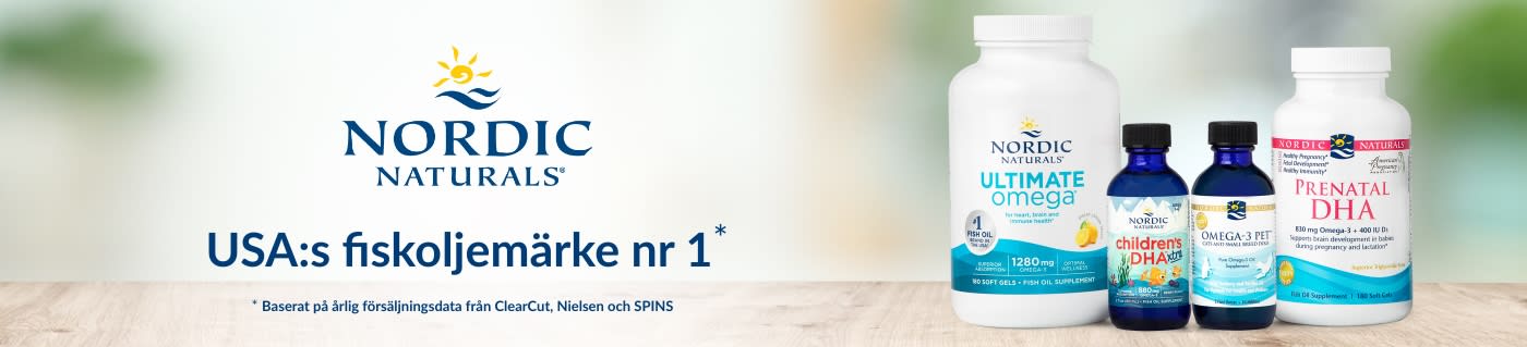 Nordic Naturals® USA:s fiskoljemärke nr 1