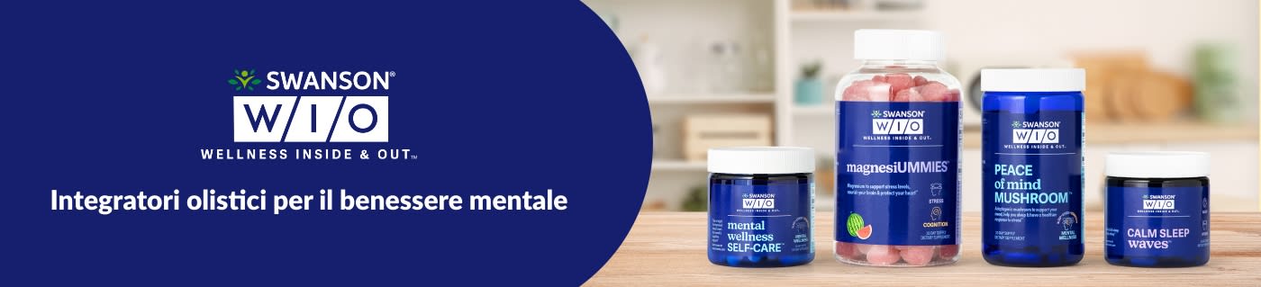 Swanson® WIO (Wellness Inside & Out™)Integratori olistici per il benessere mentale
