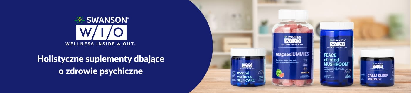 Swanson® WIO (Wellness Inside & Out™) Holistyczne suplementy dbające o zdrowie psychiczne