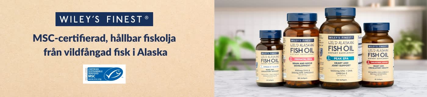 Handla Wiley's Finest Wild Alaskan Fish Oil-tillskott, MSC-certifierade och hållbart producerade.