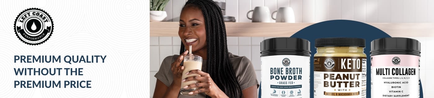 Shop premium quality Left Coast Performance supplements like collagen, bone broth, and more..
