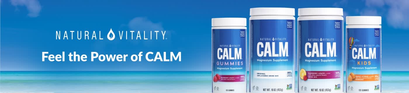 Shop Natural Vitality CALM magnesium supplements.