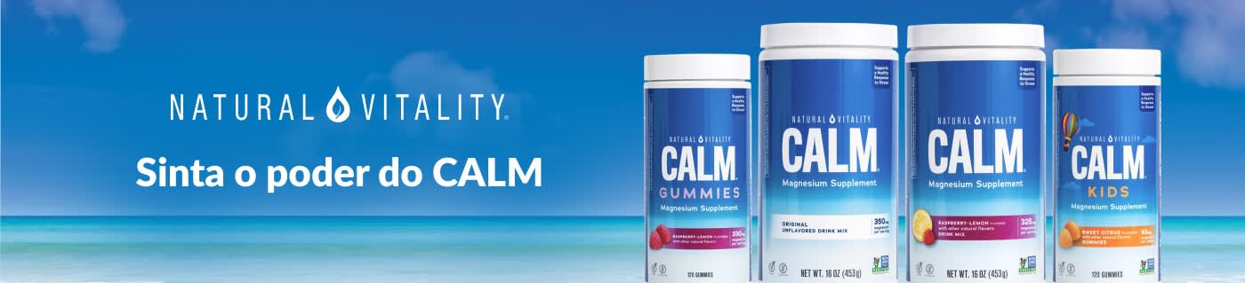 Compre suplementos de magnésio Natural Vitality CALM.