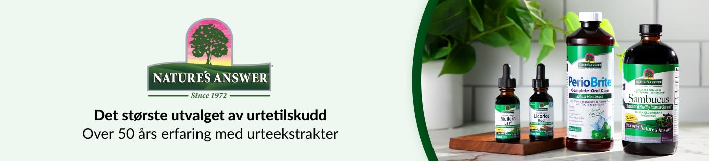 Nature's Answer® Det største utvalget av urtetilskudd