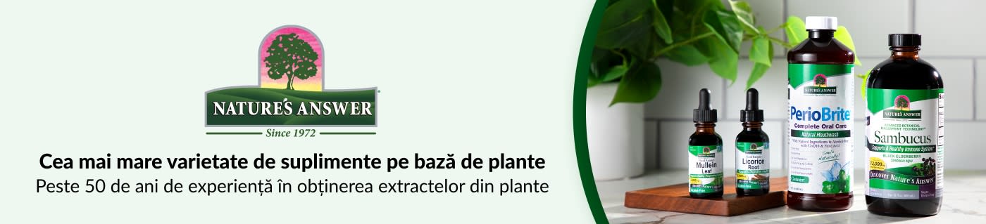 Nature's Answer® Cea mai mare varietate de suplimente pe bază de plante