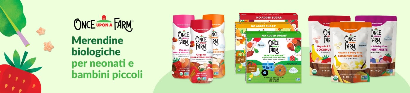 Once Upon a Farm. Merendine biologiche per neonati e bambini piccoli