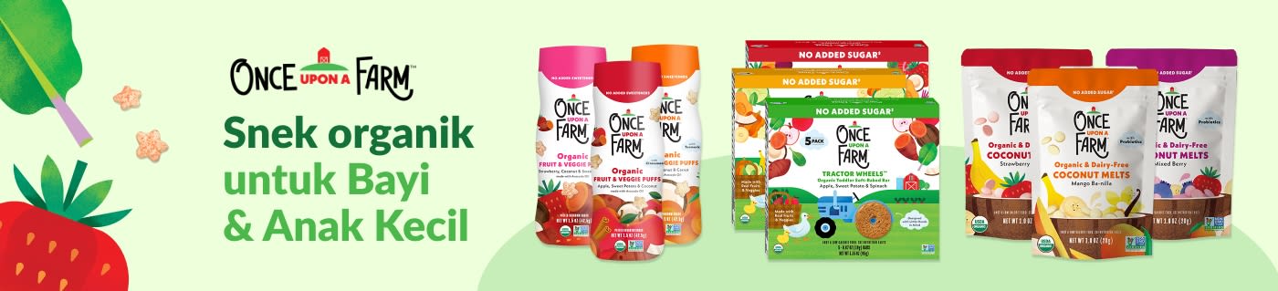 Once Upon a Farm. Snek Organik untuk Bayi & Anak Kecil
