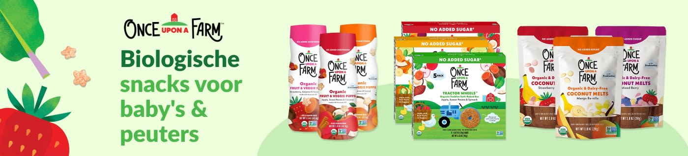 Once Upon a Farm. Biologische snacks voor baby's en peuters