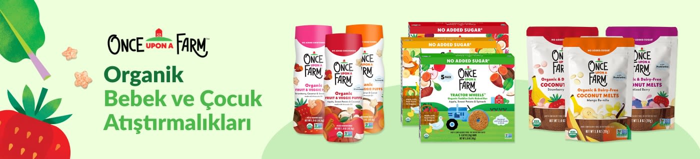 Once Upon a Farm. Bebek ve Çocuklar İçin Organik Atıştırmalıklar
