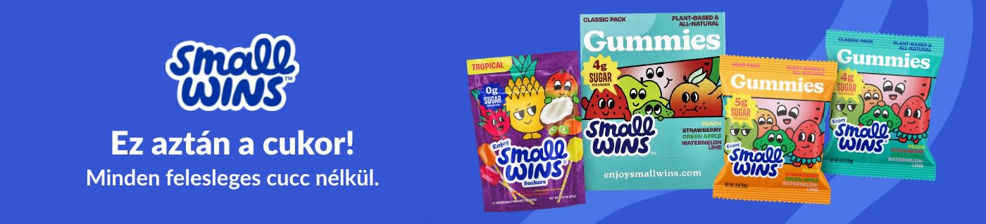 Vásároljon Small Wins gyümölcsös ízű gumicukrokat és cukorkákat, amelyek növényi alapú, organikus összetevőkből készülnek.