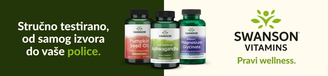 Dodaci prehrani wellness brenda Swanson Vitamins, uključujući ulje sjemenki bundeve, ashwagandhu i magnezij glicinat.