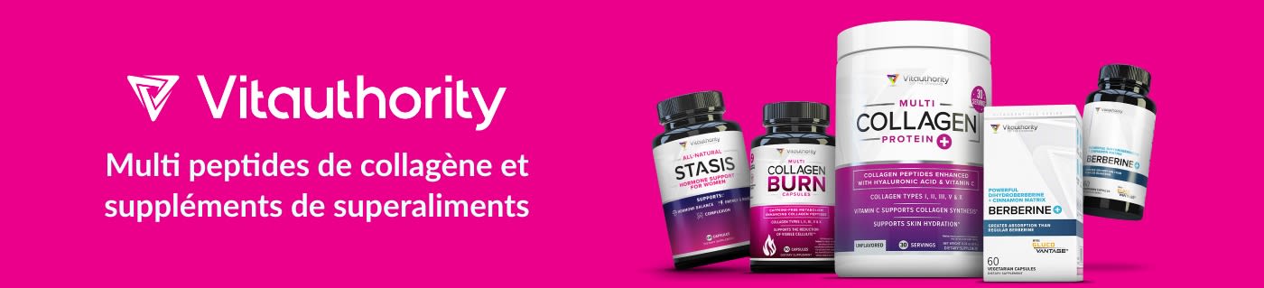 Vitauthority - Multi peptides de collagène et suppléments de superaliments