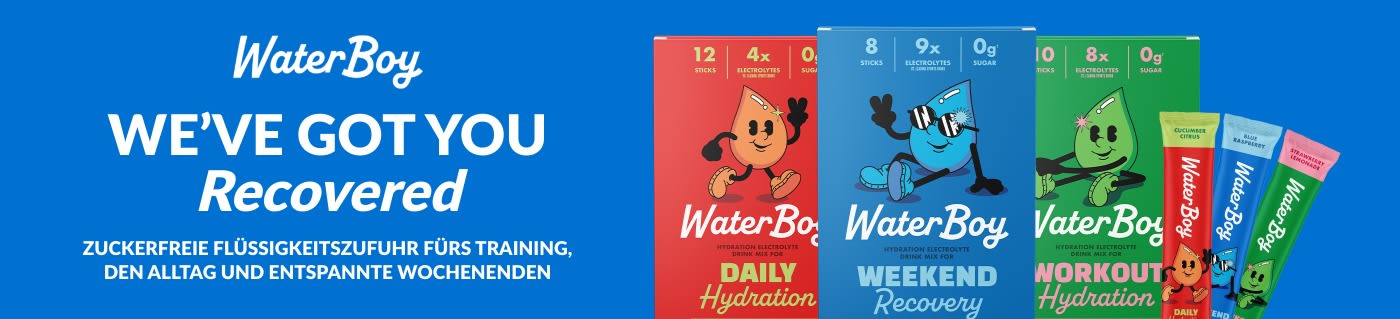 Shop WaterBoy electrolyte drink mixes for daily hydration and active recovery.