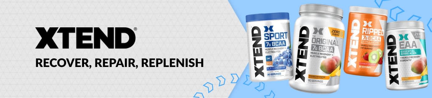 Shop XTEND Sport, Original, Ripped, and EAA supplements for muscle recovery, repair, and performance.