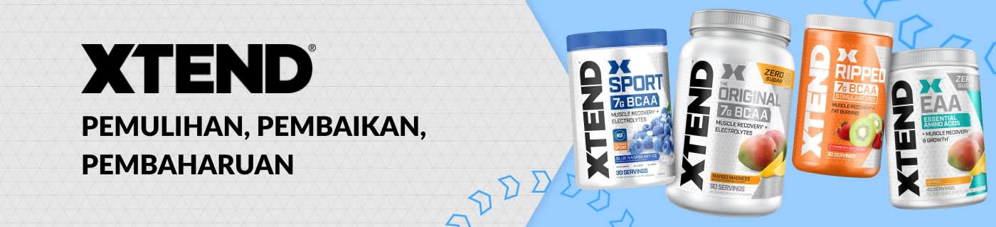 Beli suplemen XTEND Sport, Original, Ripped dan EAA untuk pemulihan, pembaikan dan prestasi otot.