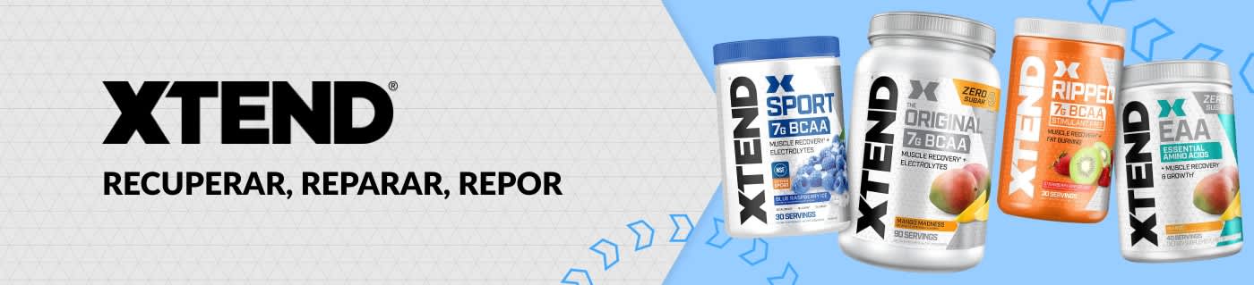 Compre suplementos XTEND Sport, Original, Ripped e EAA para recuperação, reparo e performance muscular.