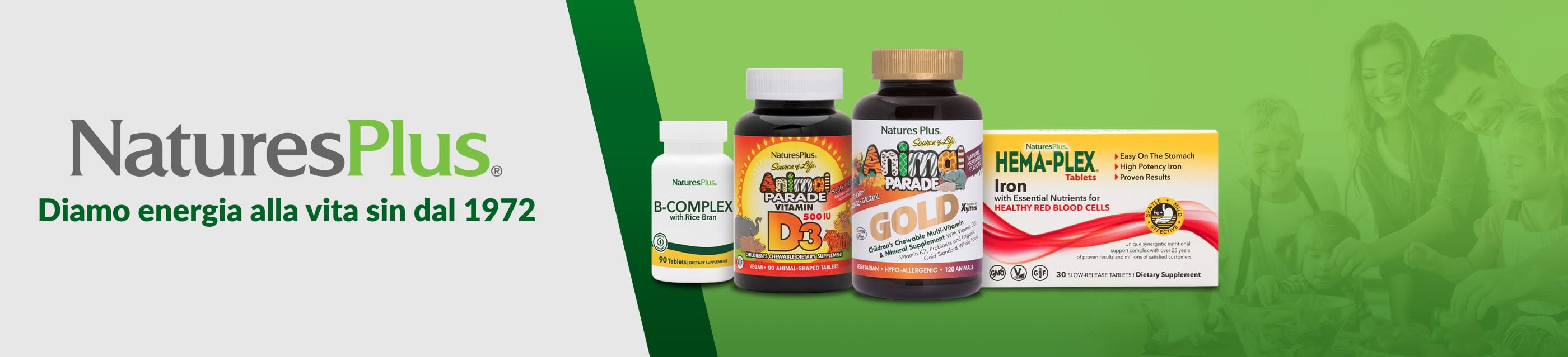 NaturesPlus, Diamo energia alla vita sin dal 1972