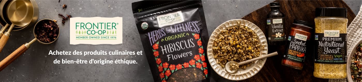 Achetez des produits culinaires et de bien-être d'origine éthique.