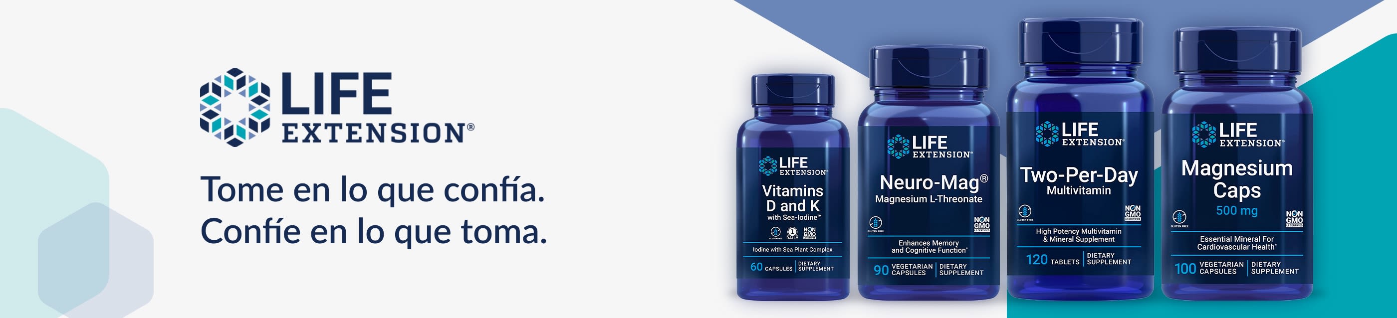 Life Extension® Tome en lo que confía. Confíe en lo que toma.