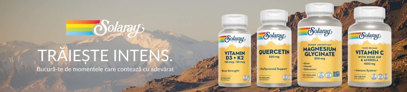 Solaray. Trăiește intens.™ Bucură-te de momentele care contează cu adevărat