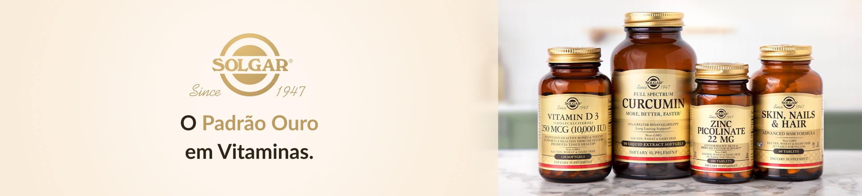 Solgar O Padrão Ouro em Vitaminas.
