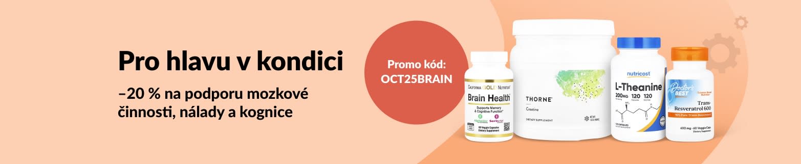 20% sleva iHerb na doplňky stravy na podporu mozkové činnosti a kognitivních funkcí. Promo kód: OCT25BRAIN