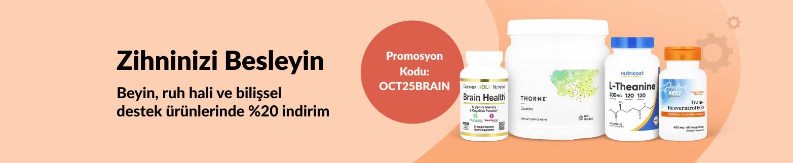 iHerb’de Beyin ve Bilişsel Takviyelerde %20 İndirim! Kodu kullanın: OCT25BRAIN