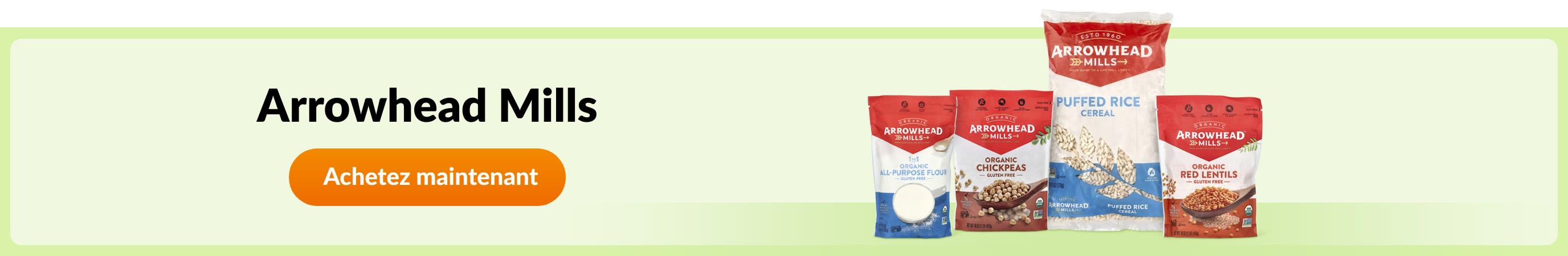 Découvrez les produits de la marque Arrowhead Mills.