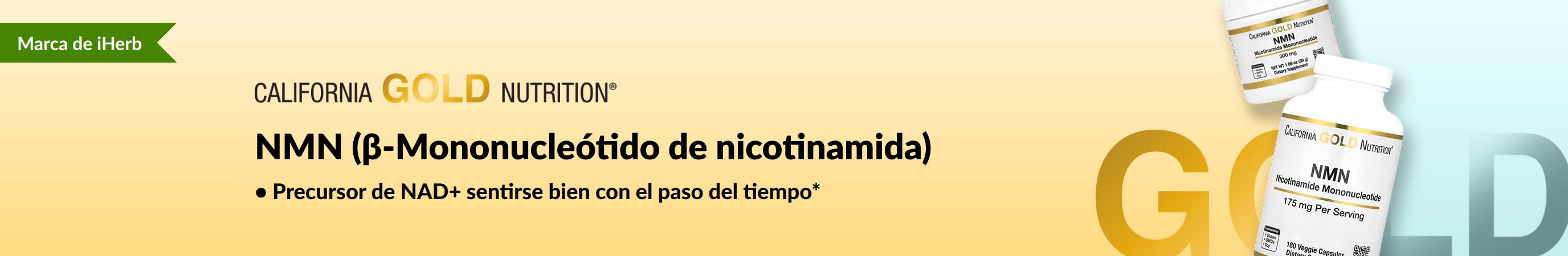 California Gold Nutrition: NMN (β-Mononucleótido de nicotinamida) ¡Solo en iHerb!