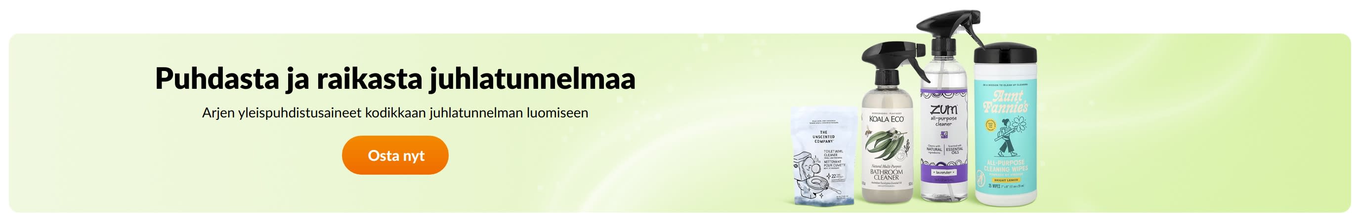 Puhdasta ja raikasta juhlatunnelmaa