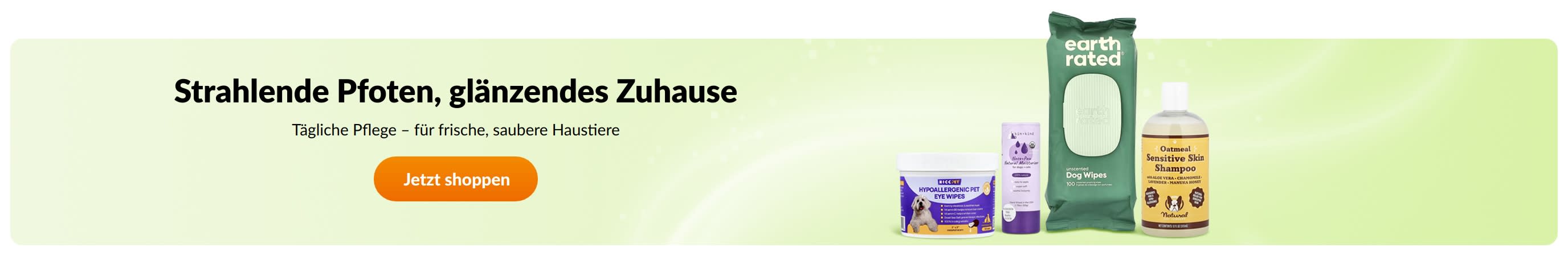 Strahlende Pfoten, glänzendes Zuhause