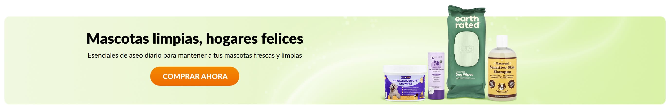 Mascotas limpias, hogares felices