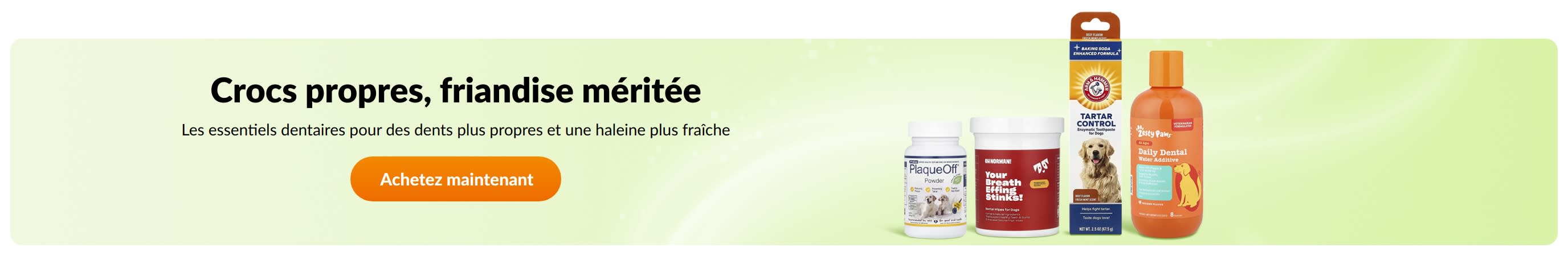 Crocs propres, friandise méritée