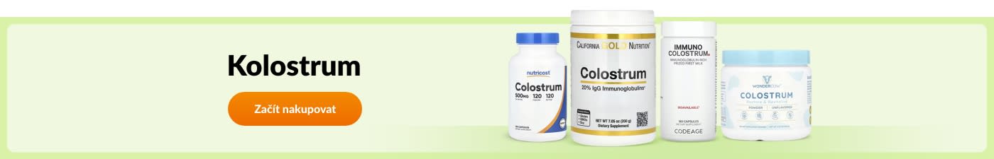 Nakupujte doplňky s kolostrem od značek Nutricost, California Gold Nutrition, Codeage, Wondercow a dalších.