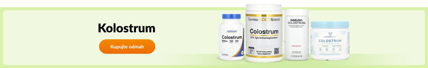 Kupujte dodatke prehrani s kolostrumom od brendova kao što su Nutricost, California Gold Nutrition, Codeage, Wondercow i drugi.