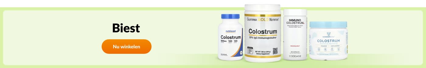 Koop biestsupplementen van merken zoals Nutricost, California Gold Nutrition, Codeage, Wondercow en meer.