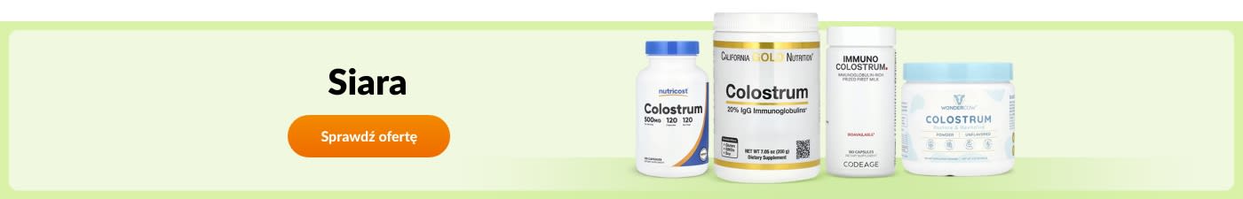 Kup suplementy z siary marek takich jak Nutricost, California Gold Nutrition, Codeage, Wondercow i wielu innych.