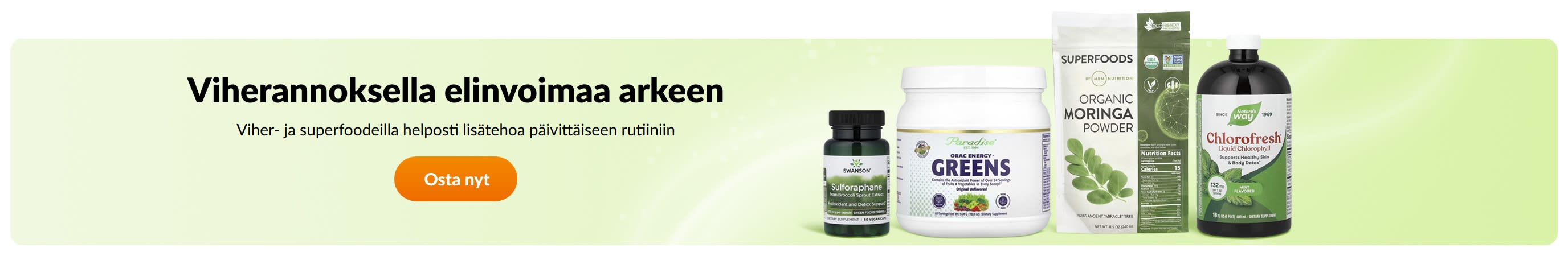 Viherannoksella elinvoimaa arkeen